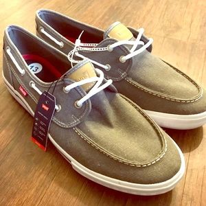 Levi’s Men’s Boat Shoes Gray Size US 13 NWT